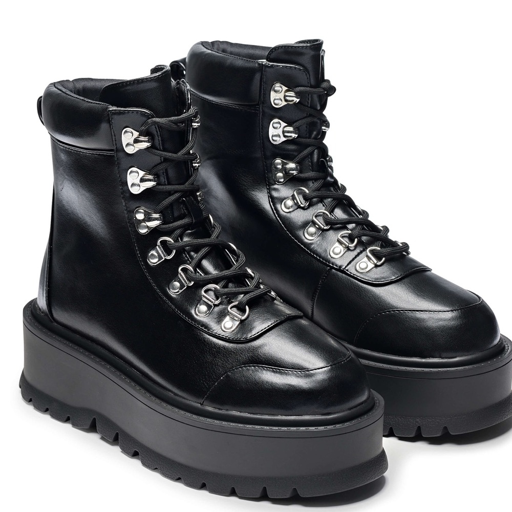 KOI Hydra All Black Platform Boots